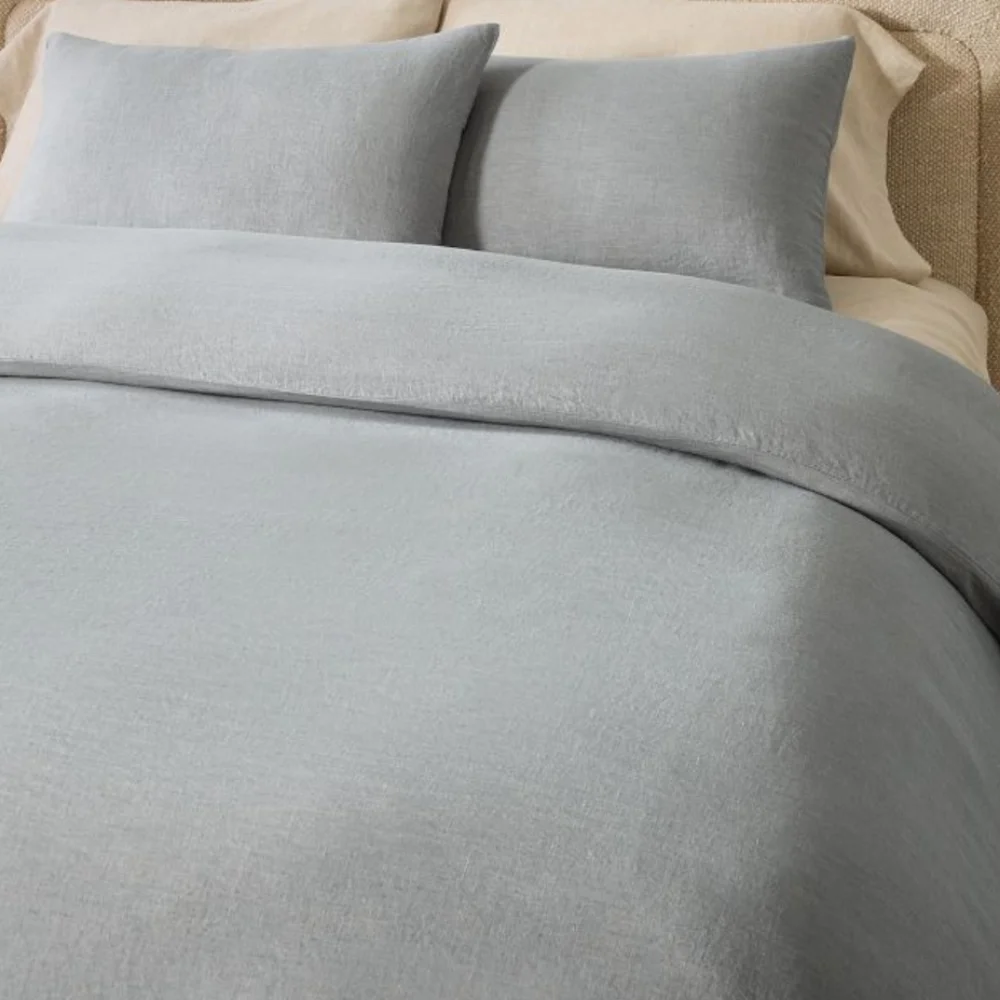 ❤️BUY 2 GET 1 FREE  West Elm European Flax Linen Duvet Cover, King/Cal.King